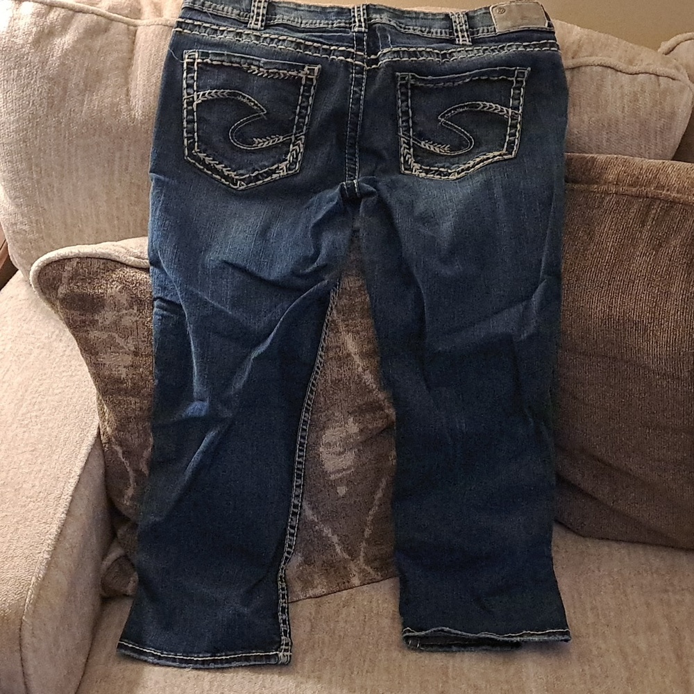 Silver Suki Capri Jeans